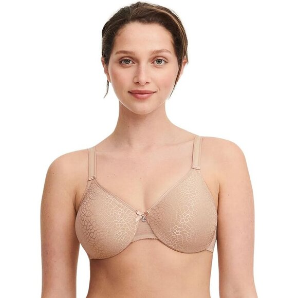 Chantelle C Magnifique Seamless Unlined Minimizer Bra Full Coverage Nude 40C NEW - Picture 1 of 11